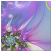 Farbenfrohe Rundformen Abstraktes Fraktal Kunst, D Stoff (Muster)