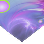 Farbenfrohe Rundformen Abstraktes Fraktal Kunst, D Tischdecke (Schrägansicht)