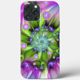 Farbenfrohe Rundformen Fraktal Kunsttipps Case-Mate iPhone Hülle