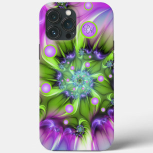Farbenfrohe Rundformen Fraktal Kunsttipps Case-Mate iPhone Hülle