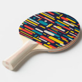 Farbenfrohe Rundrechteck Tischtennis Schläger (Vorderseite)