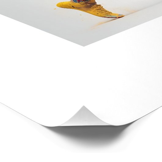 Farbenfrohe Running Art Poster (Ecke)