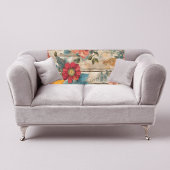 Farbenfrohe rustikale Blume Fleecedecke