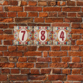 Farbenfrohe rustikale Blume individuell anpassbar Fliese