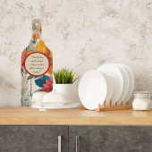 Farbenfrohe rustikale Blume individuell anpassbar Schneidebrett