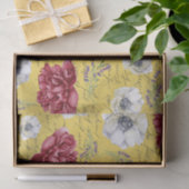 Farbenfrohe, rustikale grungelbe Kunstwerke bordea Seidenpapier (Geschenk)