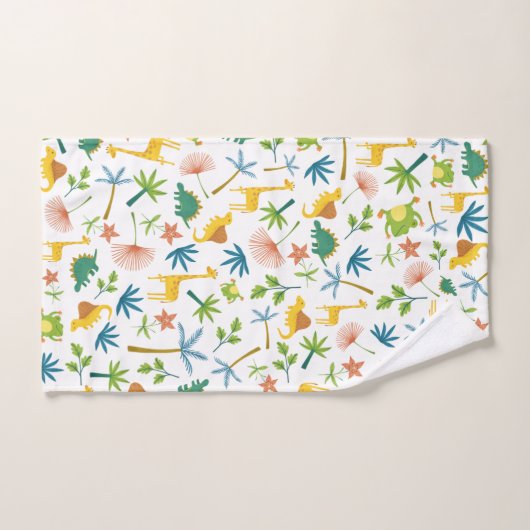 Farbenfrohe Safari-Giraffe Tier niedlicher Dschung Badhandtuch Set (Handtuch)