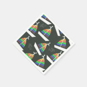 Farbenfrohe Sailboat Sea Pattern Serviette (Ecke)