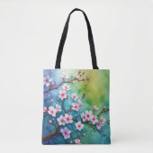 Farbenfrohe Sakura Fantasy-Tasche Tasche (Vorderseite)