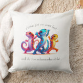 Farbenfrohe Salamander machen Salamander Slide Kissen (Decke)