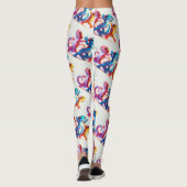 Farbenfrohe Salamander machen Salamander Slide Leggings (Rückseite)