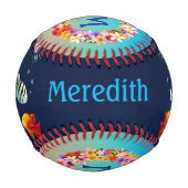 Farbenfrohe Salzwasserfische Baseball (Vorderseite)