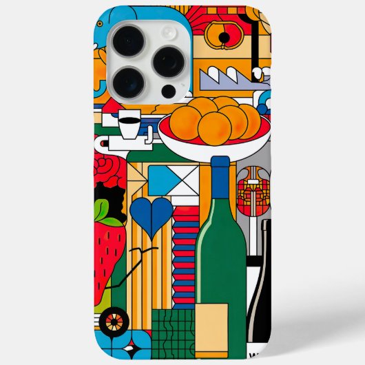 Farbenfrohe Sammlung geometrischer Pop Case-Mate iPhone Hülle (Rückseite)