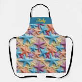 Farbenfrohe Sandstrände über der Schürze (Vorderseite)