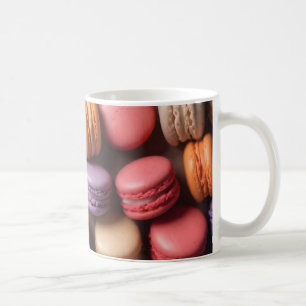 Farbenfrohe Sandwichkekse Kaffeetasse