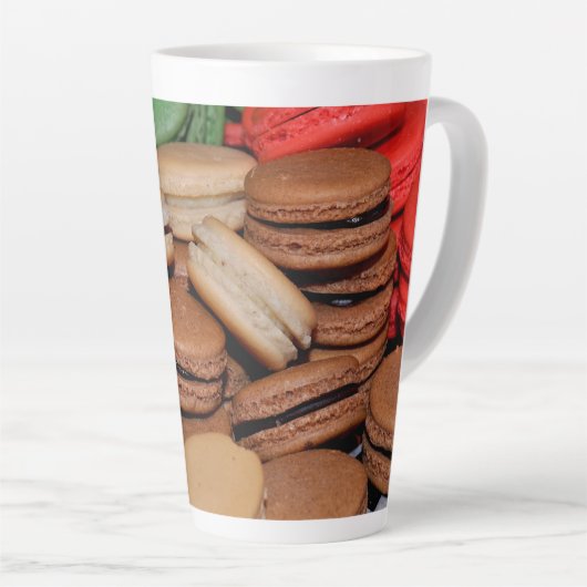 Farbenfrohe Sandwichkekse Milchtasse (Rechte Ecke)