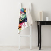 Farbenfrohe Sängerin mit Gitarre und Reisebus nach Sherpadecke (Beispiel)