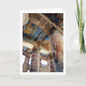 farbenfrohe Säulen im Luxor-Tempel, Ägypten, Karte (Vorderseite)