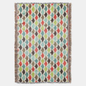 Farbenfrohe Scalloping Decke (Vorderseite Vertikal)