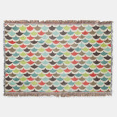 Farbenfrohe Scalloping Decke (Vorderseite)