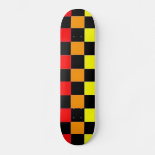 Farbenfrohe Schachbrett #1 Skateboard