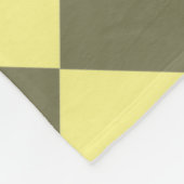 Farbenfrohe Schachbretter - Bananenmantel Fleecedecke (Ecke)