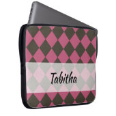 Farbenfrohe Schachbretter - Choco Cherry Laptopschutzhülle (Vorne Rechts)