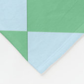 Farbenfrohe Schachbretter - Hauch von Minze Fleecedecke (Ecke)