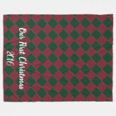 Farbenfrohe Schachbretts - Holiday Hues Fleecedecke (Vorderseite (Horizontal))