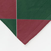 Farbenfrohe Schachbretts - Holiday Hues Fleecedecke (Ecke)