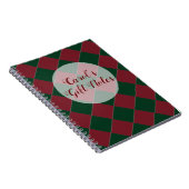 Farbenfrohe Schachbretts - Holiday Hues Notizblock (Rechte Seite)