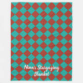 Farbenfrohe Schachbretts im Südwesten Fleecedecke (Vorderseite)