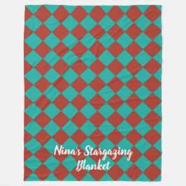 Farbenfrohe Schachbretts im Südwesten Fleecedecke