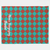 Farbenfrohe Schachbretts im Südwesten Fleecedecke (Vorderseite (Horizontal))