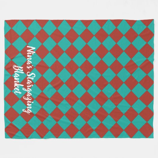 Farbenfrohe Schachbretts im Südwesten Fleecedecke (Vorderseite (Horizontal))