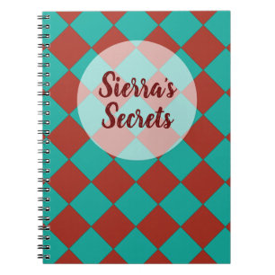 Farbenfrohe Schachbretts im Südwesten Notizblock