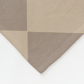 Farbenfrohe Schachbretts - trübe Beige Fleecedecke (Ecke)