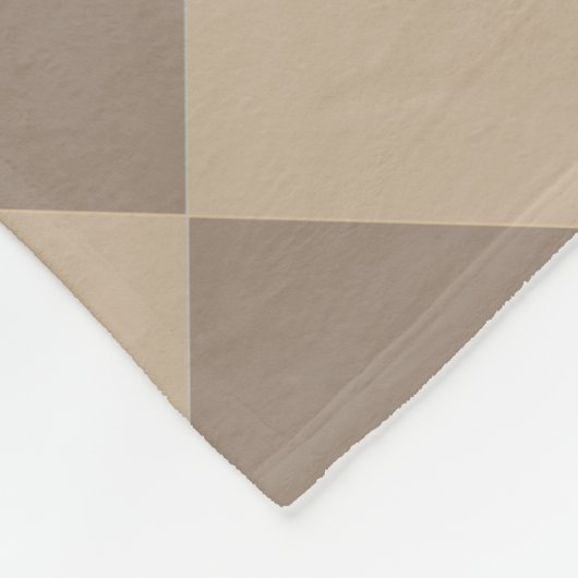 Farbenfrohe Schachbretts - trübe Beige Fleecedecke (Ecke)