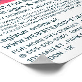 Farbenfrohe Schachpartien, Schachklubwerbung Poster (Ecke)