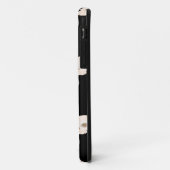 farbenfrohe Schädel auf schwarz Case-Mate iPhone Hülle (Hinten/Links)