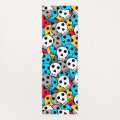 farbenfrohe Schädel Yogamatte (Rückseite)