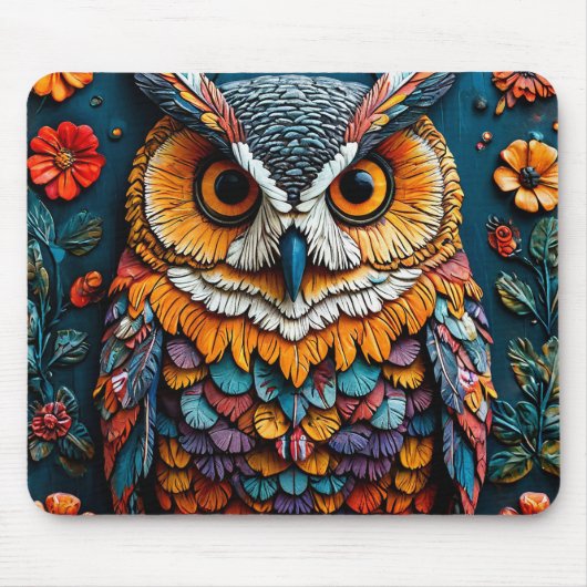 Farbenfrohe Schälkunst mit viel Liebe zum Detail Mousepad (Vorne)