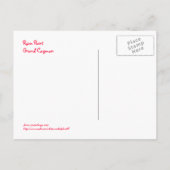 Farbenfrohe Schilder im Rum Point Grand Cayman Postkarte (Rückseite)