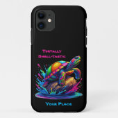 Farbenfrohe Schildkröte Case-Mate iPhone Hülle (Rückseite)