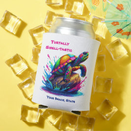 Farbenfrohe Schildkröte Dosenkühler