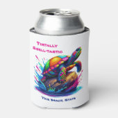 Farbenfrohe Schildkröte Dosenkühler (Kanne Vorderseite)