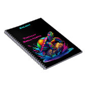 Farbenfrohe Schildkröte Notizblock (Rechte Seite)