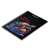 Farbenfrohe Schildkröte Notizblock (Linke Seite)