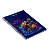 Farbenfrohe Schildkröte Notizblock (Rechte Seite)