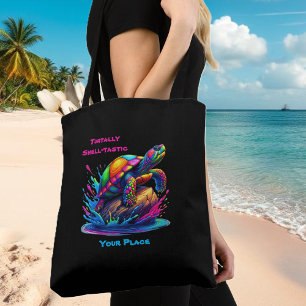 Farbenfrohe Schildkröte Tasche